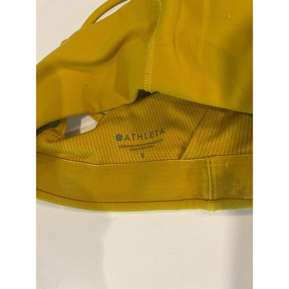 Athleta Womens Yellow Strappy Sports Bra Size S - Picture 6 of 6